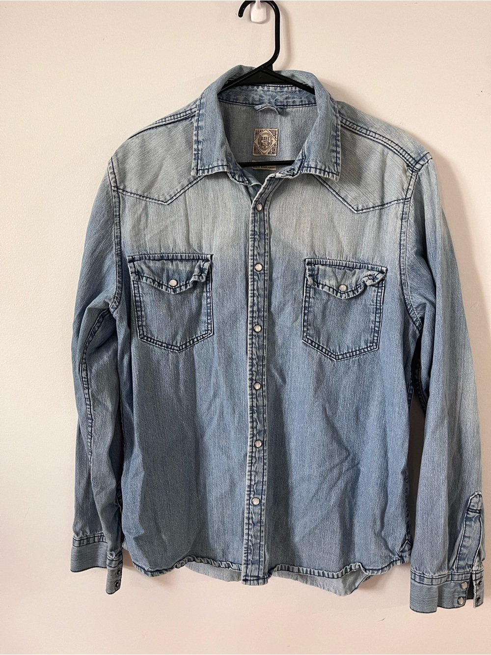 Axel mfg co men's XL denim button up